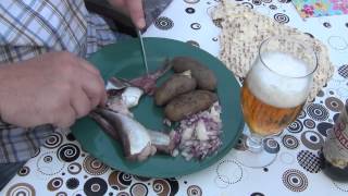 The traditional Swedish way to eat surströmming [upl. by Carpenter447]