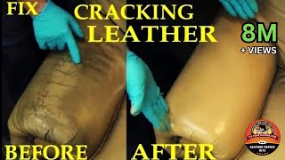 FIX CRACKING LEATHER  LEATHER REPAIR VIDEO [upl. by Ablasor]