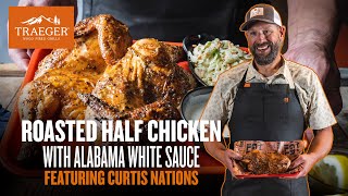 BBQ Chicken With Alabama White Sauce  Traeger Grills [upl. by Anatak]