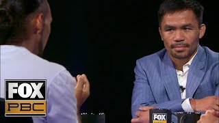 Manny Pacquiao vs Keith Thurman FULL INTERVIEW  FACE TO FACE  PBC ON FOX [upl. by Retep]