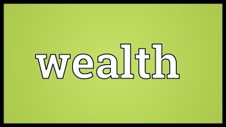 Wealth Meaning [upl. by Akayas670]