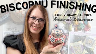 Whimsy Christmas Biscornu  Finishing Tutorial [upl. by Clement]