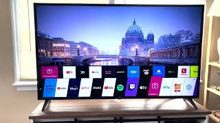 LG 65 Inch Built in 4K Smart TV Measurements amp Settings Review [upl. by Enidaj365]