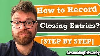 3 Easy Steps  How to Record Closing Entries SUPER FAST [upl. by Thatcher]