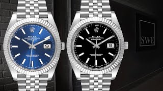 Rolex Datejust 41Jubilee Bracelet Blue and Black Dial 126334  SwissWatchExpo [upl. by Orville]