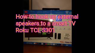 How to connect external speaker to a smart TV [upl. by Norramic448]