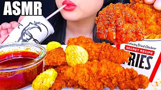 ASMR KFC NASHVILLE HOT FRIED CHICKEN TENDERS MUKBANG NO TALKING ASMR Phan [upl. by Ecnerol213]