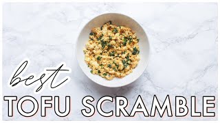 How to Make The Best Tofu Scramble Recipe  Easy Vegan Scrambled Eggs [upl. by Windham365]