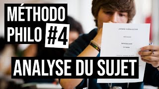 Méthodo Philo 4  4 conseils pour lANALYSE DU SUJET [upl. by Gar]