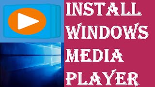 How to Install Windows Media Player on Windows 10  Media Player not Available on Windows Solved [upl. by Einolem441]