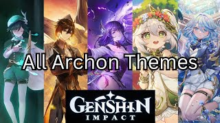 All Archon Themes  Genshin Impact [upl. by Lazarus698]