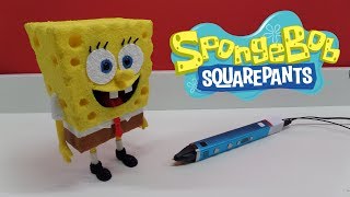 3D pen creation  SpongeBob [upl. by Airretnahs]