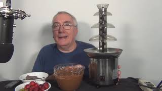 Nostalgia 4 Tier Chocolate Fondue Fountain Unboxing [upl. by Dukie]