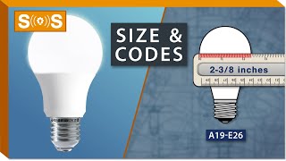 Standard Light Bulb  Size amp Codes  Spec Sense [upl. by Norved]