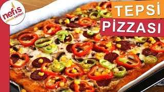 15 Dakikada Anne Usulü TEPSİ PİZZASI  En Kolay Pizza Tarifi [upl. by Calie]