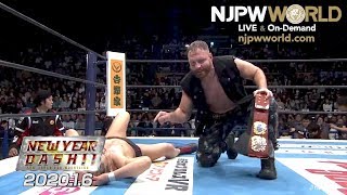 Jon Moxley lays out Minoru Suzuki at New Year Dash njdash [upl. by Nnednarb653]