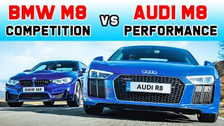 BMW M8 vs Audi R8  Acceleration Comparison [upl. by Nevins523]