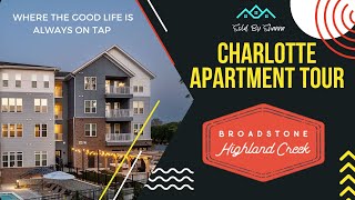 Charlotte Apartment Tour  Broadstone Highland Creek [upl. by Gowon]