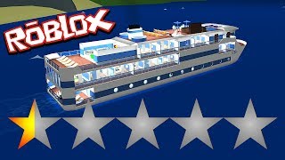 MAKING THE WORST RATED CRUISE in Cruise Ship Tycoon  Roblox [upl. by Roydd]