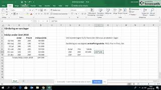 Värdering varulager [upl. by Burch477]