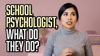 School Psychologist  What do they do [upl. by Albina]