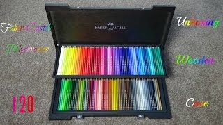 UnboxingFaberCastell 120 Polychromos in WengeStained Wooden Case [upl. by Pelmas]