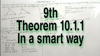 Theorem 1011 class 9 SSC I 2020 [upl. by Olethea]