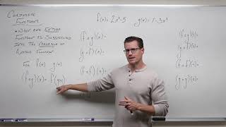 Composition of Functions Precalculus  College Algebra 48 [upl. by Merari291]