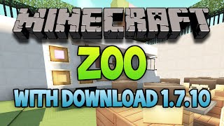 Minecraft Huge ZOO Map  All Mobs and MORE 1710 Download [upl. by Auric]