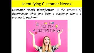 Identifying Customer NeedsProduct Design amp Developmentunit 2 [upl. by Gerome]