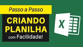 Como Fazer PLANILHA no Excel Facilmente  Passo a Passo [upl. by Elodie]