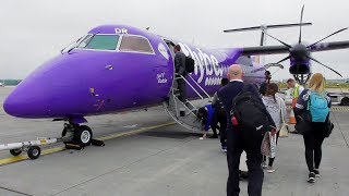 FlyBe Dash 8 Q400 Edinburgh to Manchester  Full Flight [upl. by Alpheus33]