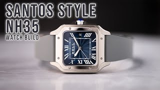 Santos Style NH35 Watch Build [upl. by Rafaela]