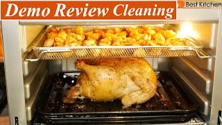 Ninja Foodi XL Pro Air Fry Oven DEMO REVIEW CLEANING [upl. by Ardnac]