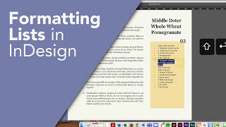 How to Format Lists and Bullets in InDesign common mistakes and solutions [upl. by Burdett618]