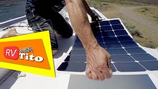 How To Install a Flexible Solar Panel on an RV [upl. by Rramal]