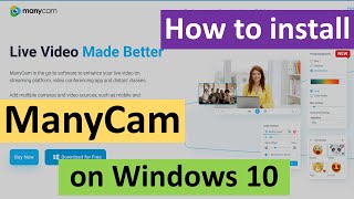 How to install ManyCam on Windows 10 [upl. by Calloway445]