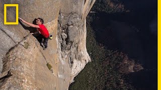 Free Solo 360  National Geographic [upl. by Nylecoj875]