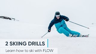 2 Skiing Drills To Help IMPROVE YOUR TECHNIQUE [upl. by Estell]