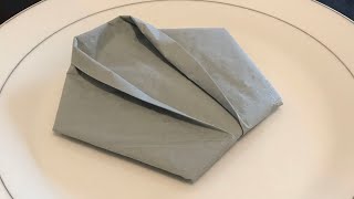 Tuto Pliage Serviette Veste  How To Fold A Napkin Dinner Jacket [upl. by Lorna]