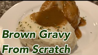 Brown Gravy From Scratch  Lavonnes Kitchen [upl. by Nnylak]