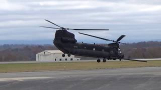 MH47G Chinook Taxi and Take Off24Nov19 [upl. by Rebeka]