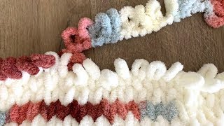 How to Make a Loop Yarn Blanket [upl. by Falconer276]