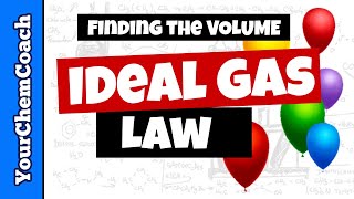 Ideal Gas Law and Finding Volume [upl. by Carbo]