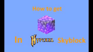 Hypixel Skyblock  How to Get Enchanted Cobblestone FAST [upl. by Dimitry]