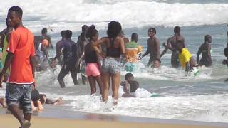 Grand Bassam Beach on the Weekend  Very Nice Ivory Coast  Côte dIvoire [upl. by Aamsa]