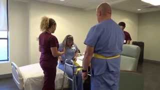 Physical Therapy Transfer Training  How To Transfer From Wheelchair To Bed [upl. by Ahtreb]