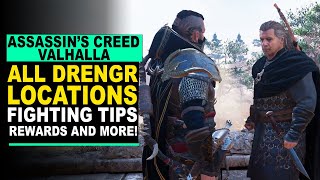 Assassins Creed Valhalla  ALL DRENGR LOCATIONS  Fighting Tips and More [upl. by Ysset]