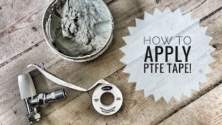 How to use PTFE tape [upl. by Ansilma]