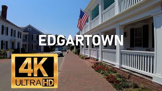 Edgartown Marthas Vineyard Walking Tour MVVACATIONcom 4K [upl. by Evie]